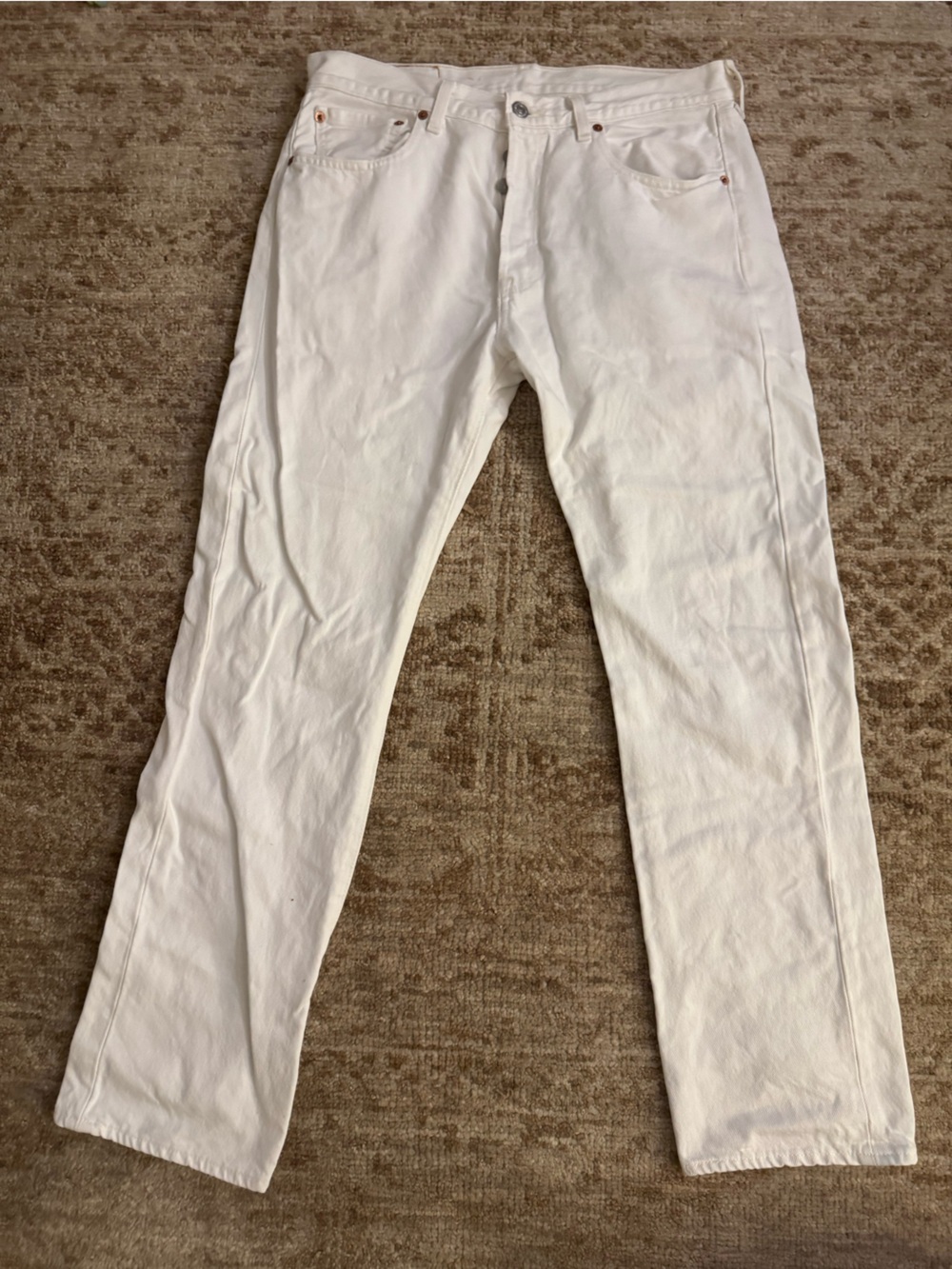 Levi’s White 501 Jeans